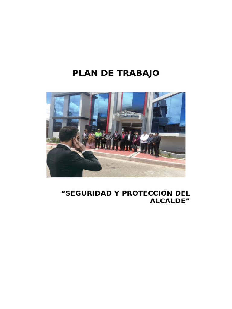 Plan de Seguridad para Alcalde 2025 | PDF | Policía | Alcalde