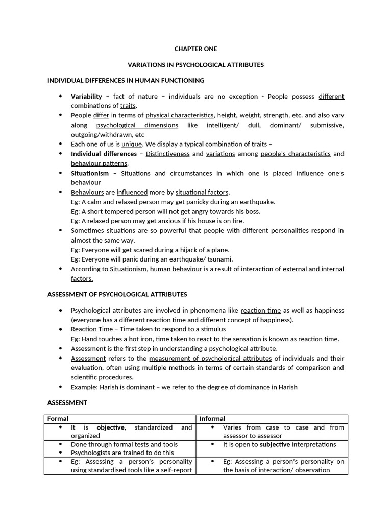 Chapter One Class Xii | PDF | Intelligence | Intellectual Giftedness
