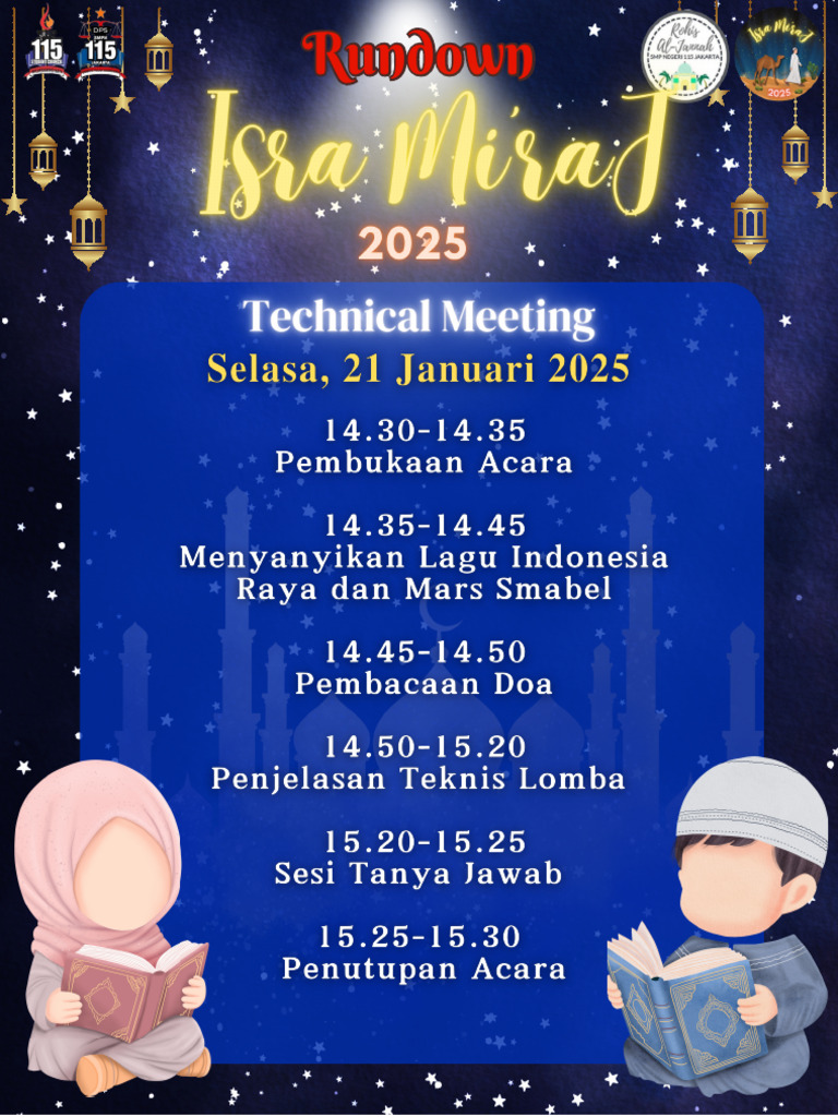 Rundown Technical Meeting Isra Mi'Raj 2025 | PDF