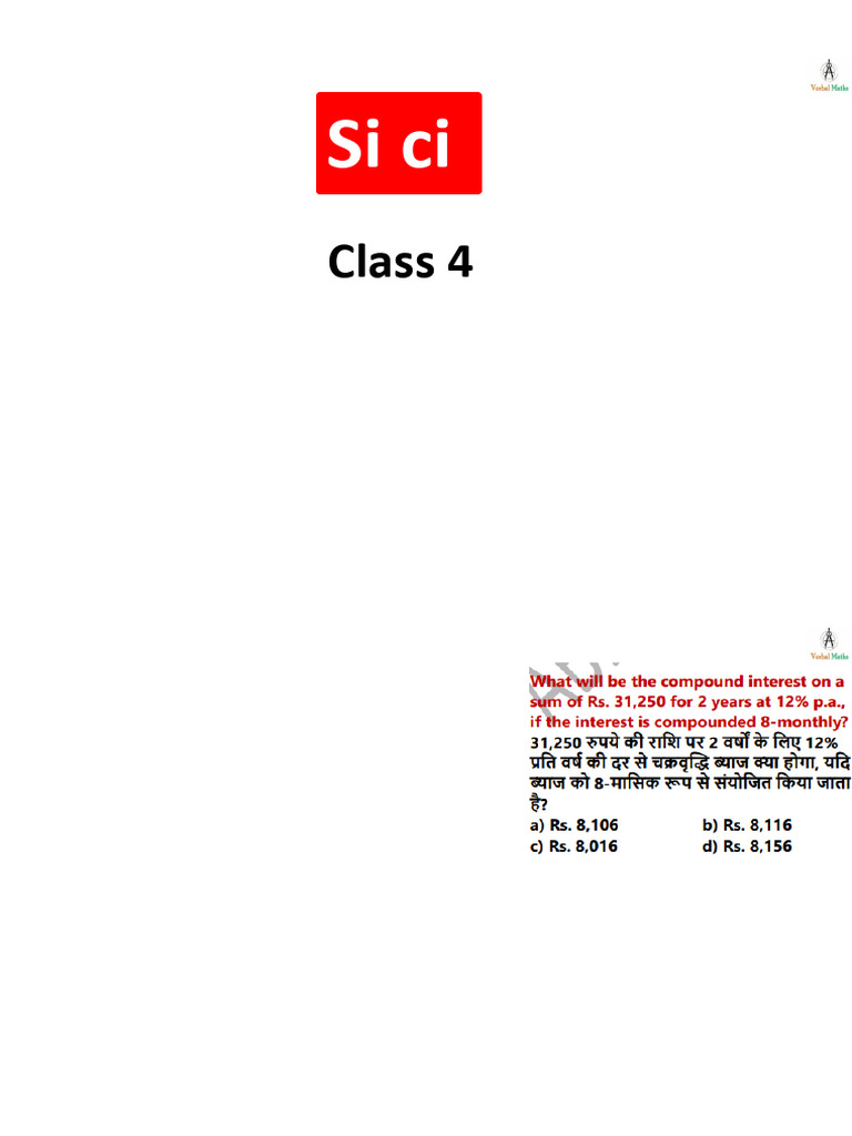 Si Ci: Class 4 | PDF