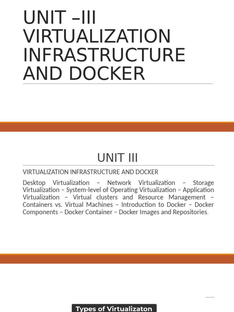 Virtualization Infrastructure and Docker Guide | PDF | Virtualization ...