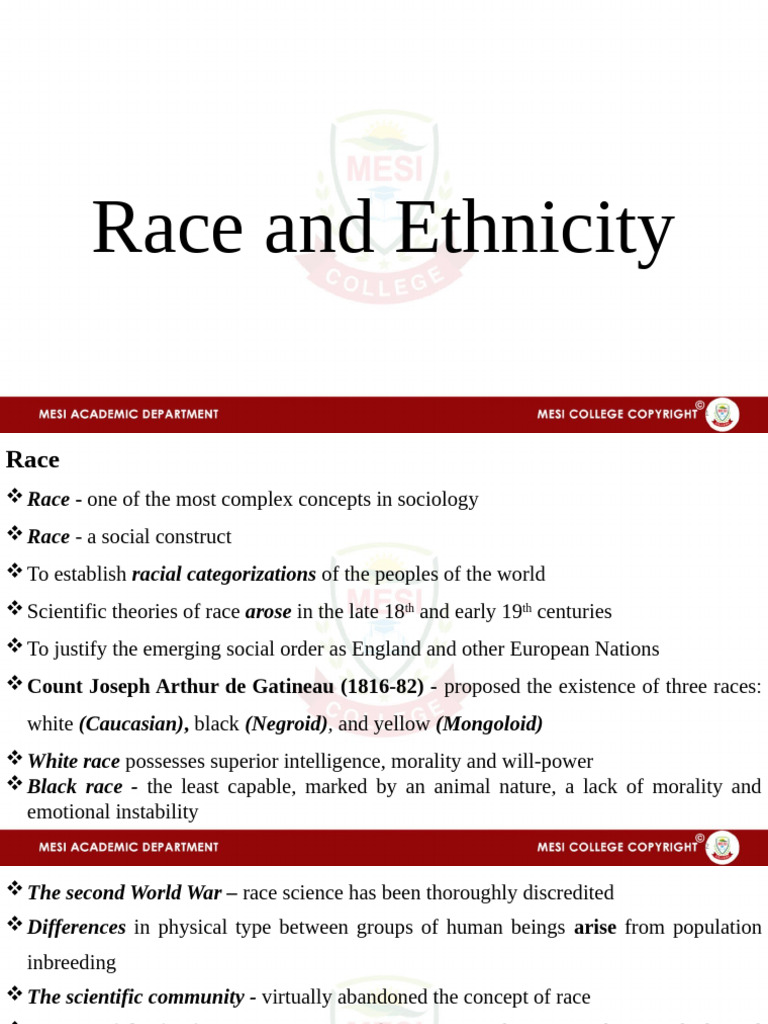 Understanding Race and Ethnicity Concepts | PDF | Race (Human ...