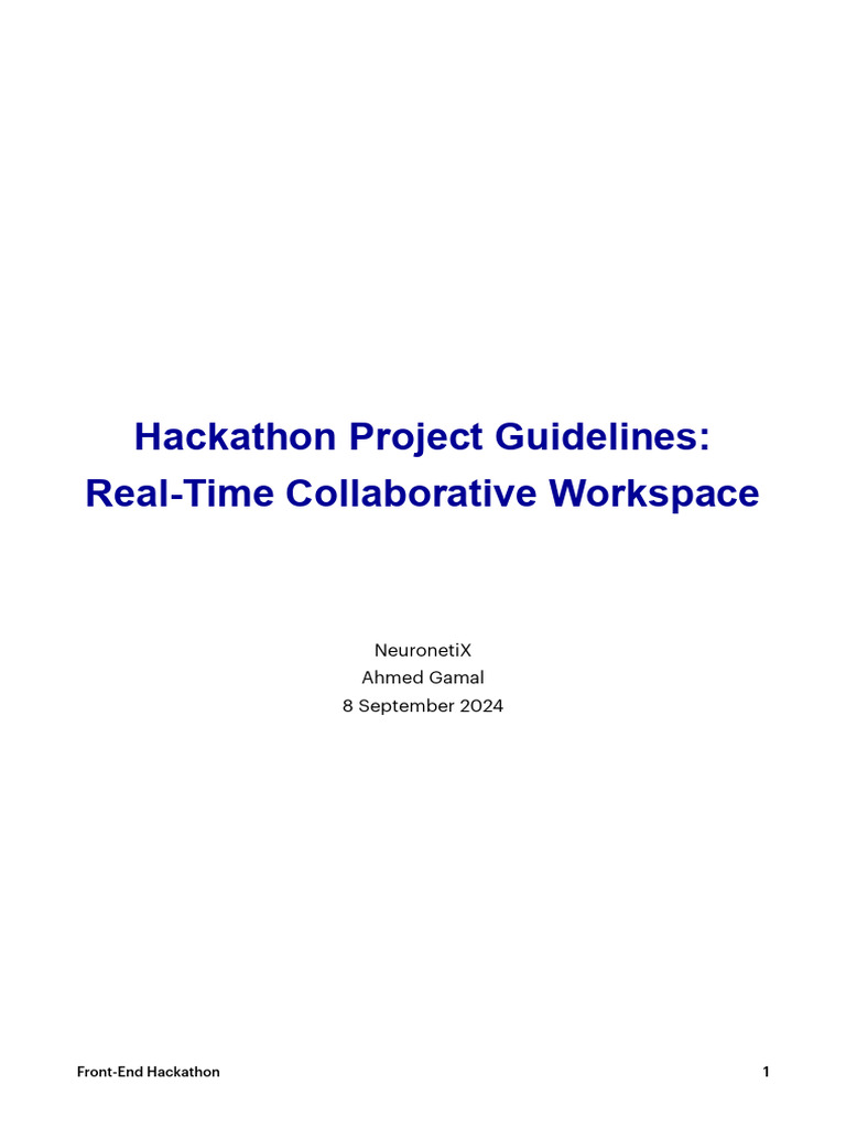 Real-Time Collaborative Workspace Guide | PDF | Computing | Software