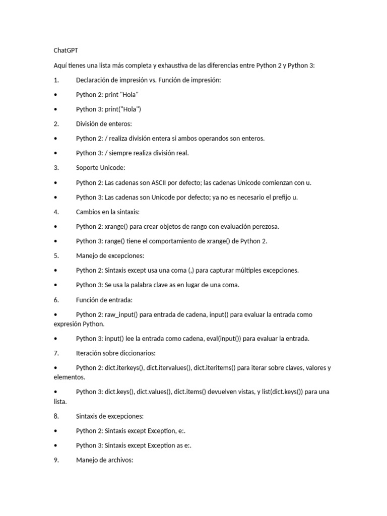 Pyhton 2 vs 3 pdf python lenguaje de programaci n programaci n