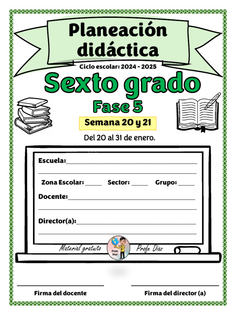 6° s20 y 21 Planeación Didáctica Profe Diaz | PDF | Aprendizaje ...
