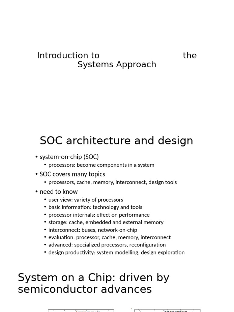 SOC Architecture and Design Overview | PDF | Central Processing Unit ...