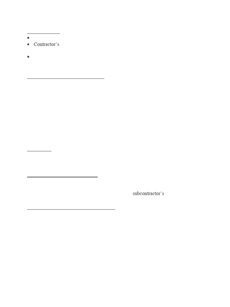 Subcontractor Agreement and Payment Process | PDF