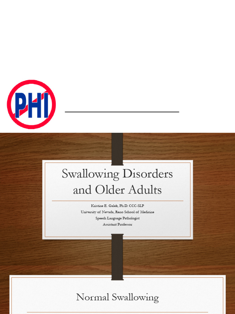 Oropharyngeal Dysphagia in Older Adults | PDF | Nervous System ...