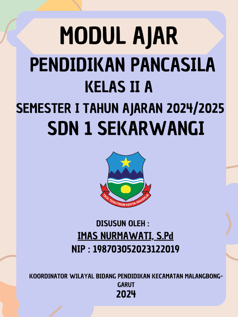 Modul Ajar Pendidikan Pancasila Kelas 2 | PDF