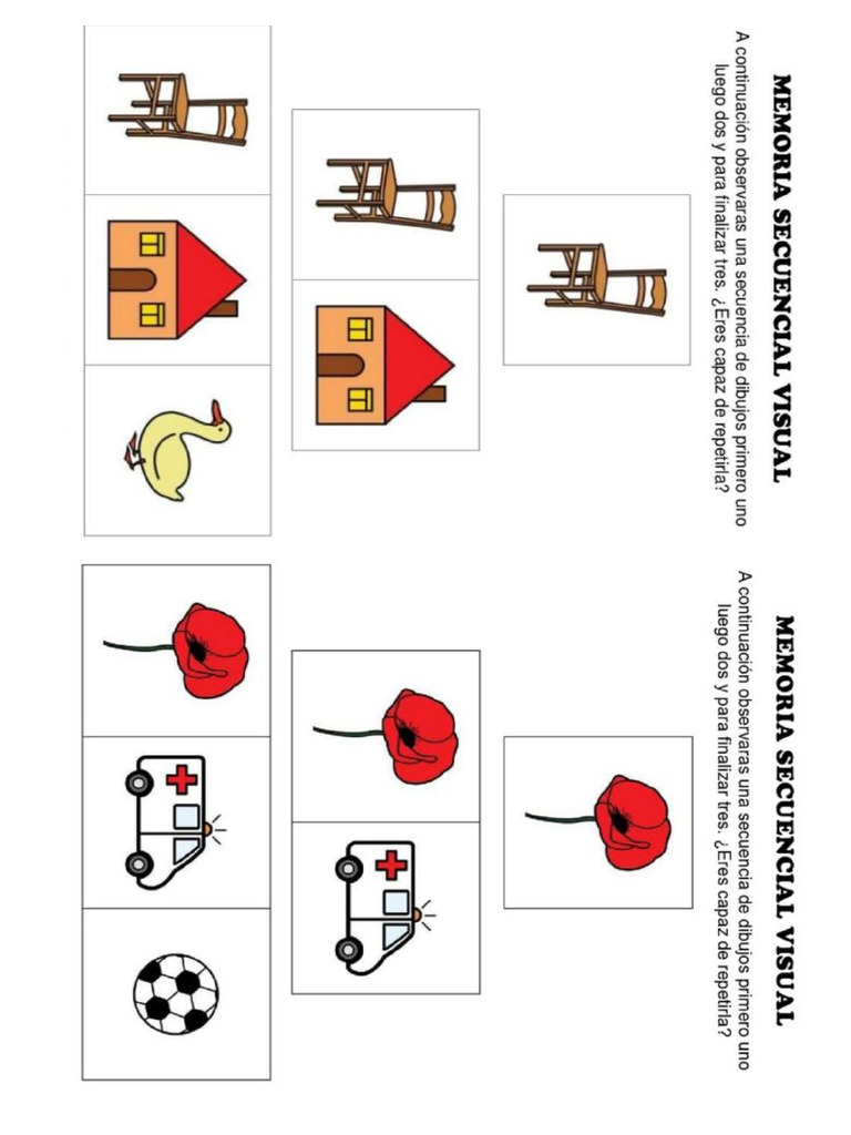 Memoria Secuencial Visual Alo | PDF