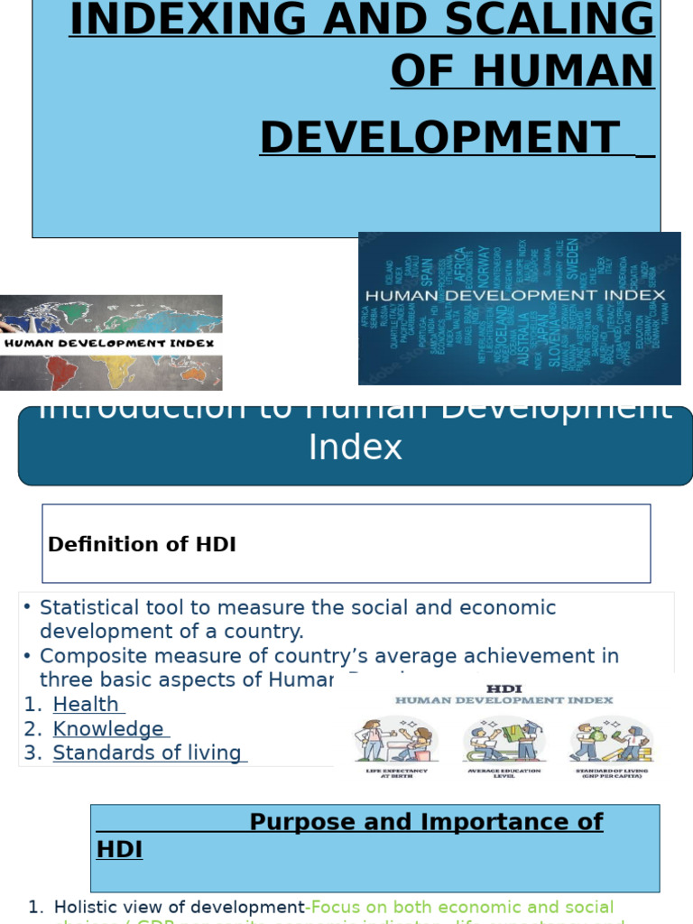 Understanding Human Development Index (HDI) | PDF