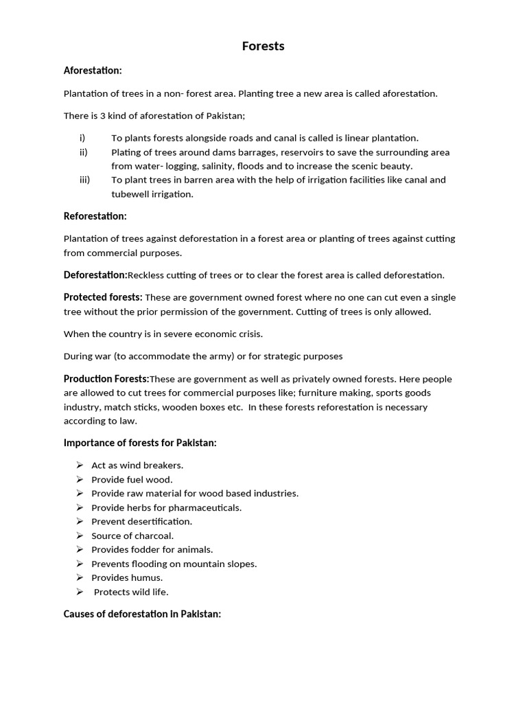 Forests | PDF | Forests | Trees