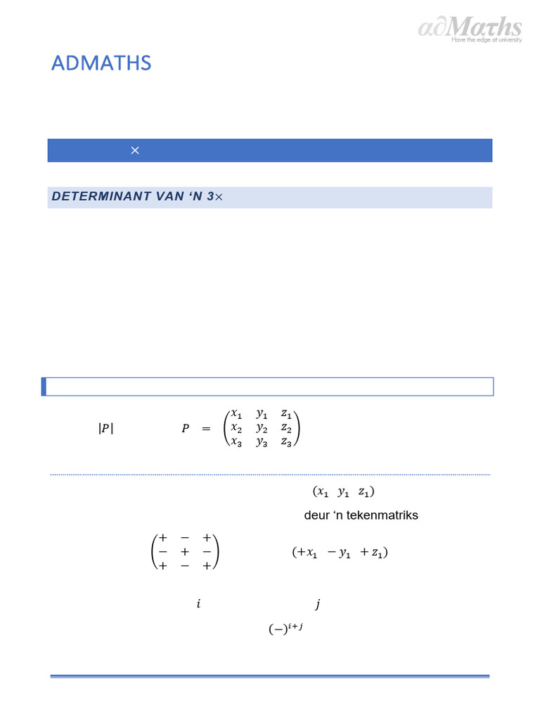 10MGT4 A 3x3 Matrikse | PDF