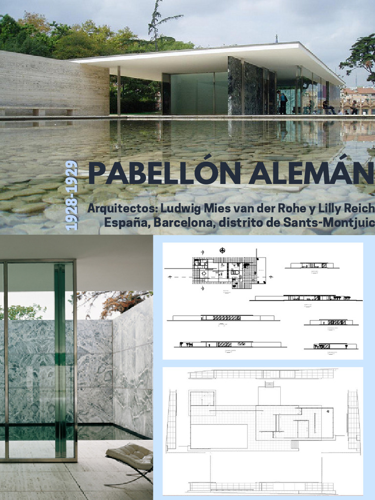 Pabellón Alemán de Mies van der Rohe | PDF