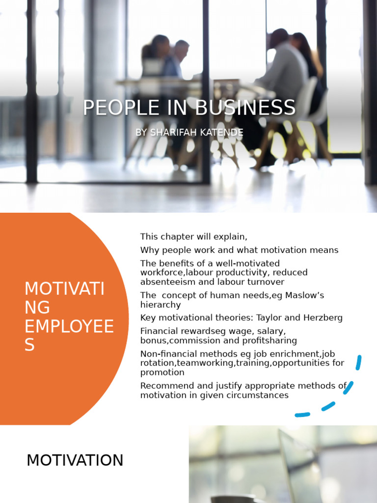 Motivating Employees for Business Success | PDF | Motivation | Motivational