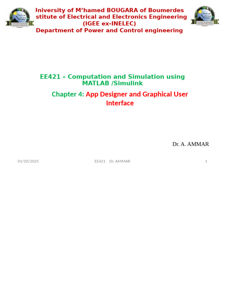 MATLAB App Designer for Power Engineering | PDF