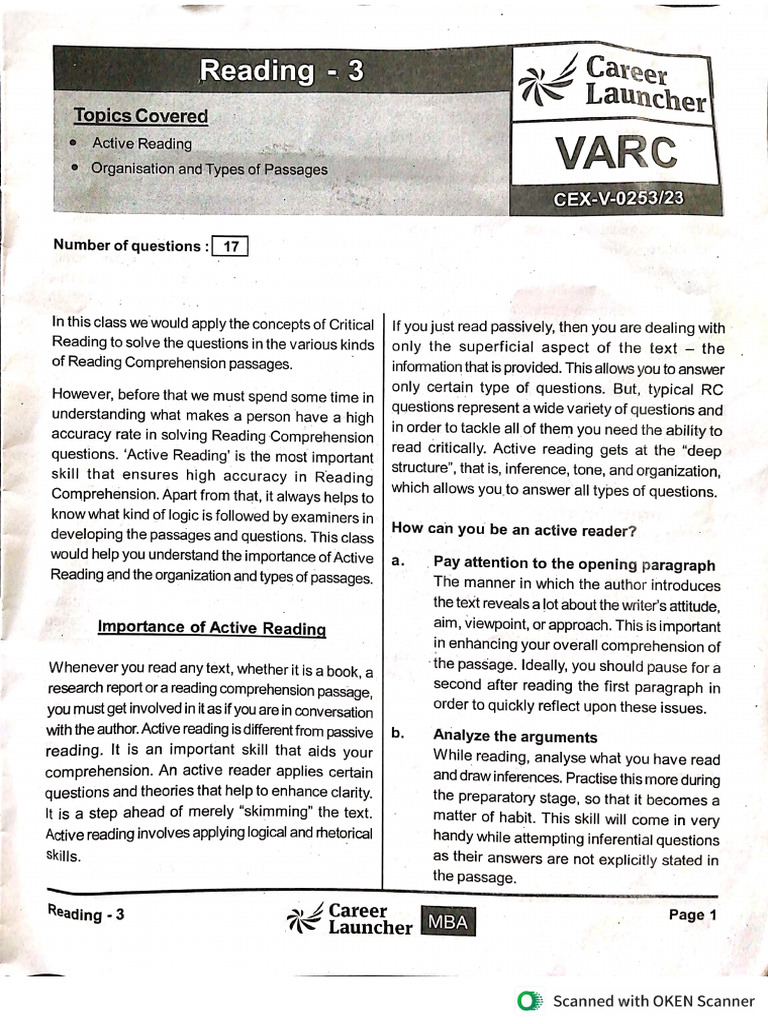 Reading - 3 | PDF