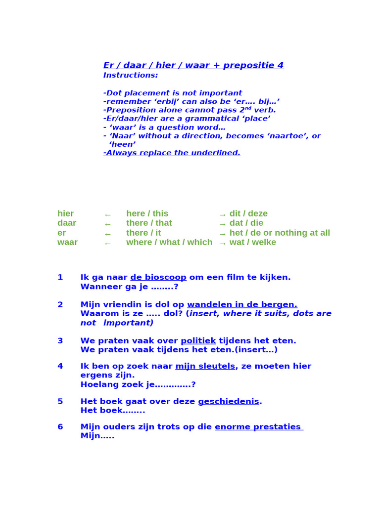 Er, Daar, Hier 4 | PDF