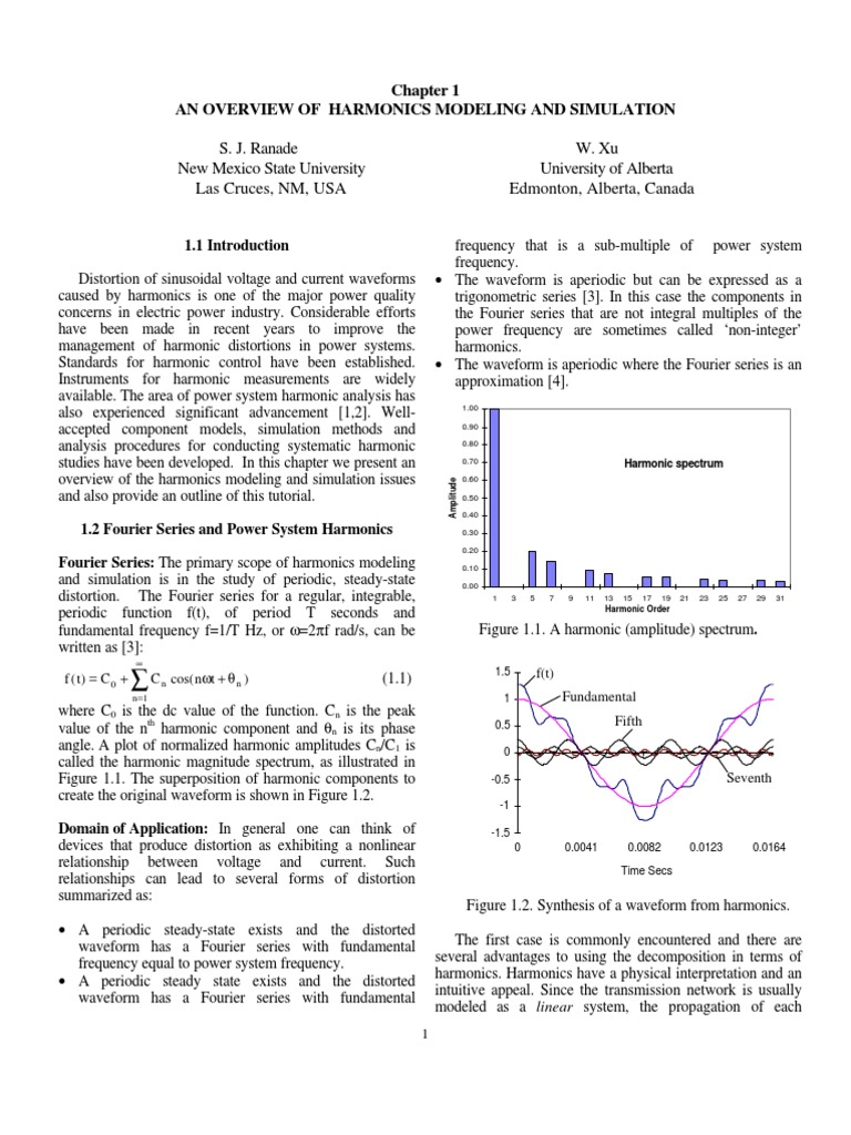 An Overview of Harmonics Modeling and Simulation | PDF | Science ...