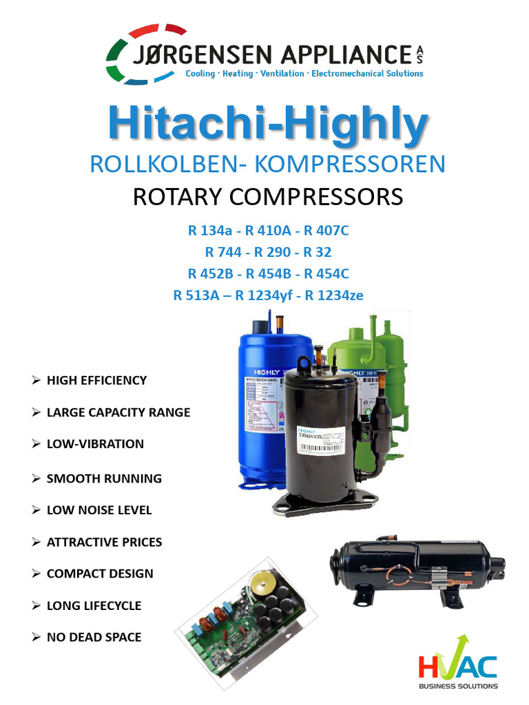 Hitachi Highly Compressors | PDF