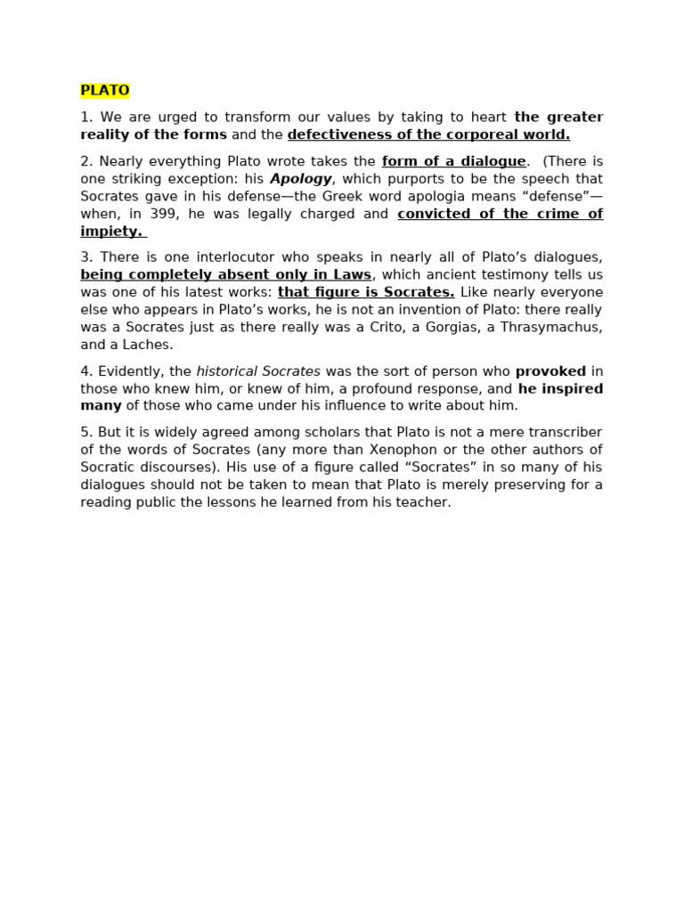 Plato | PDF