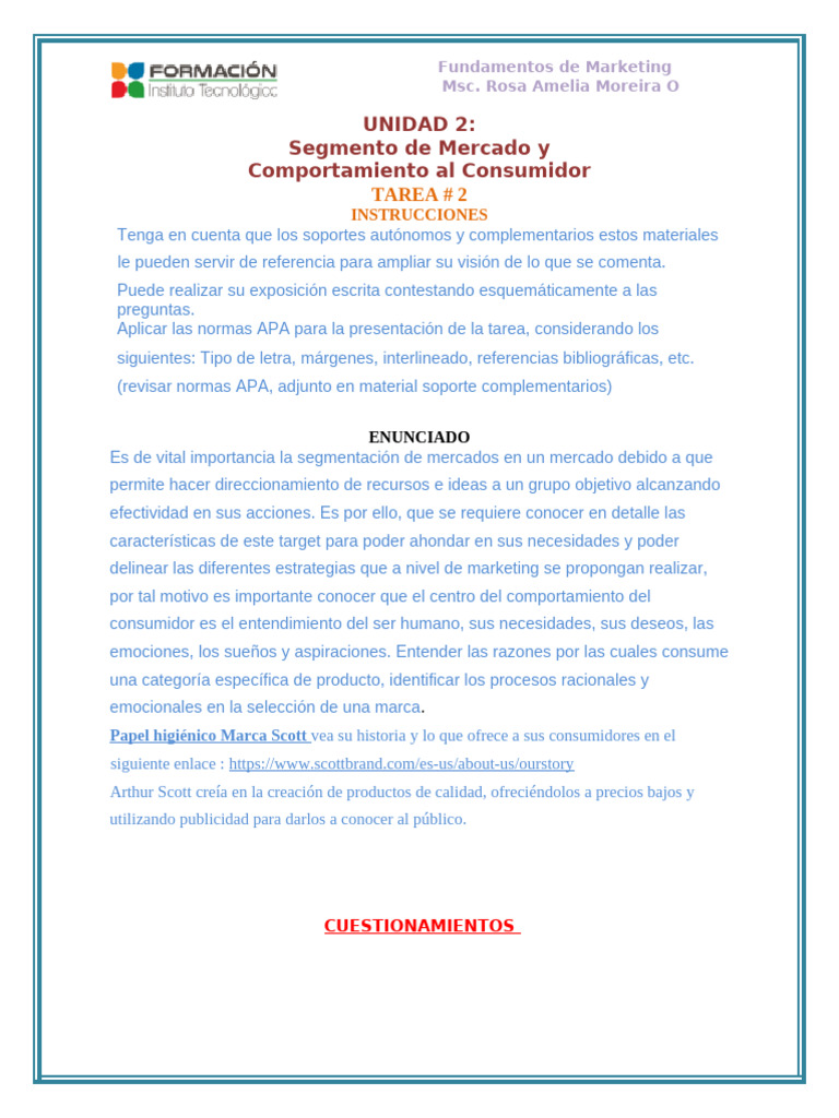Segmentación de Mercado y Comportamiento del Consumidor | PDF | Marca ...