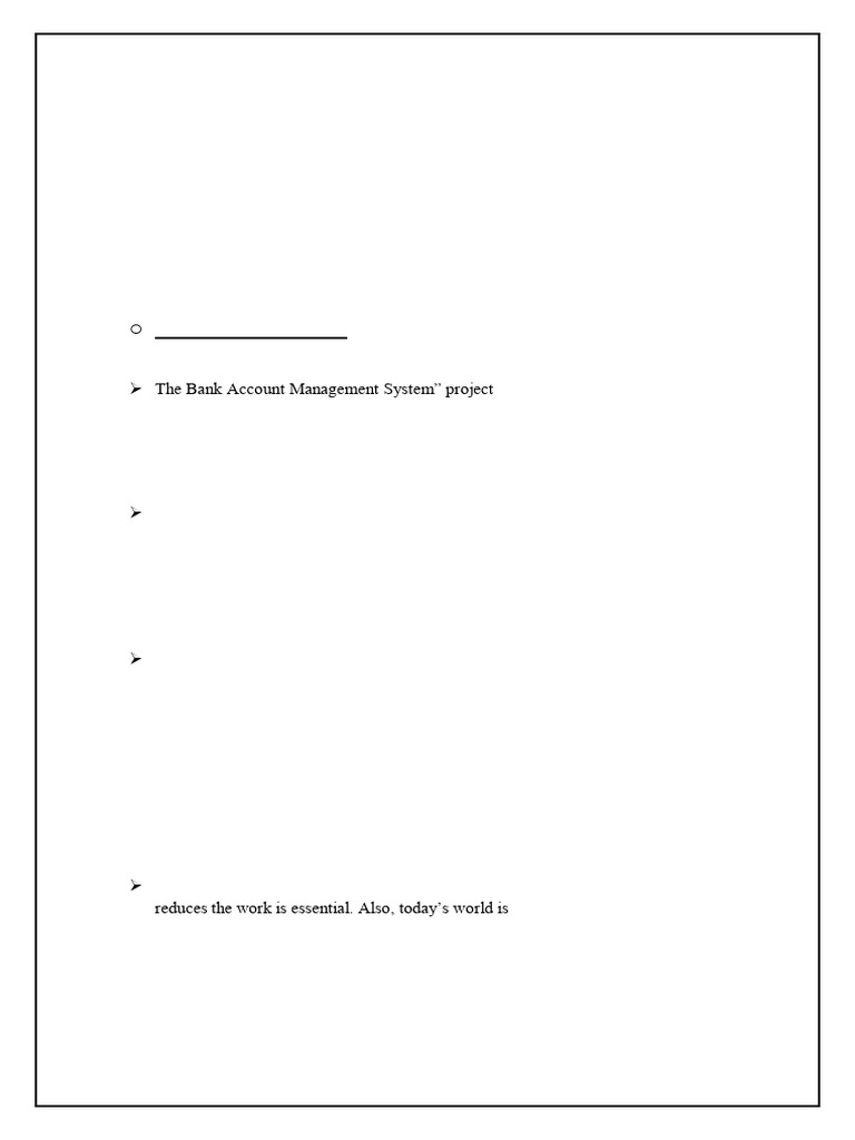 Bank Management System Overview | PDF | Software Testing | Unit Testing