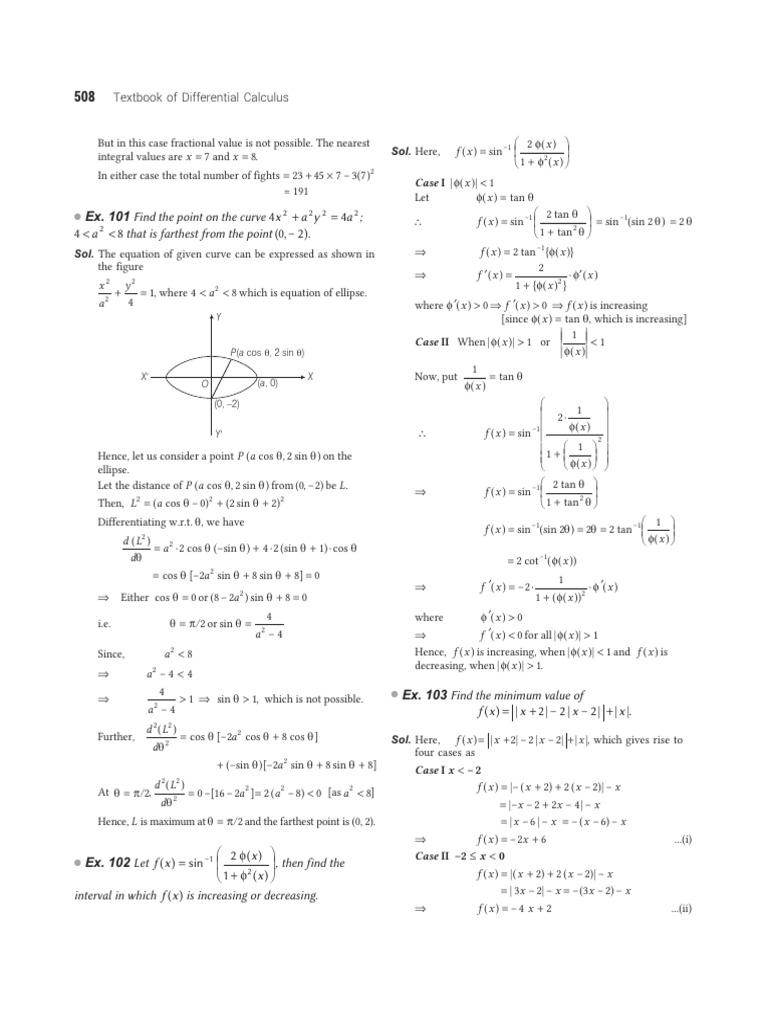 Differential Calculus Textbook Insights | PDF | Mathematical Analysis ...