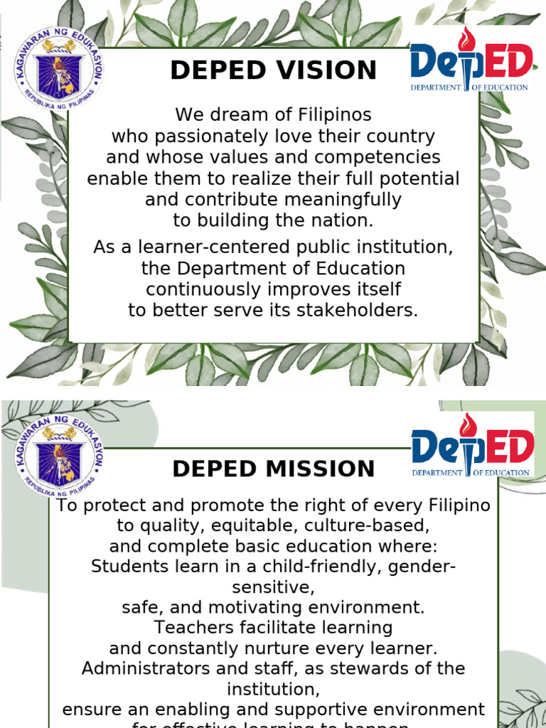 Deped Vision Mission | PDF