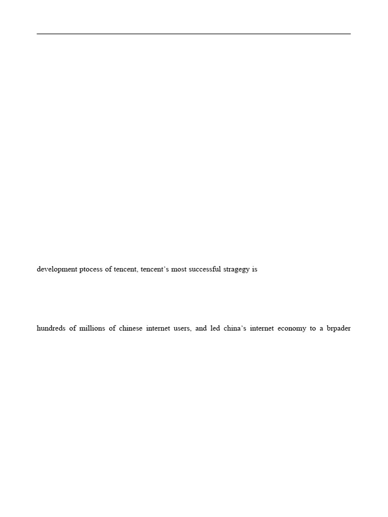 Tencent's Strategic Financial Analysis | PDF | Tencent | Internet