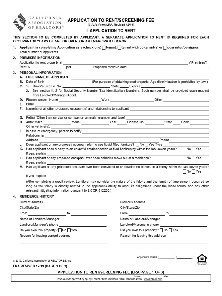 Thumbnail for Rental Application Credit Screening Fees