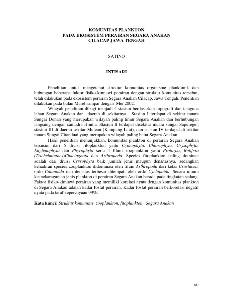 Intisari Laporan Penelitian