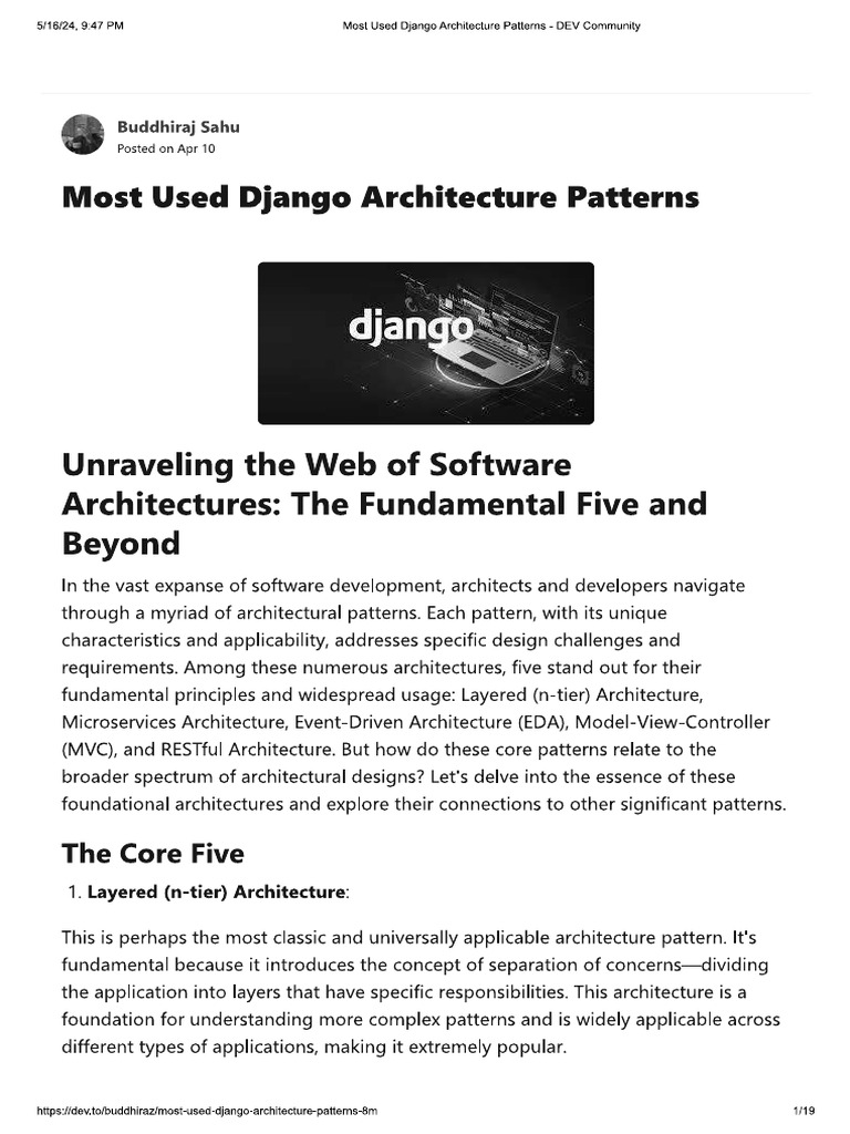 Architecture Patterns | PDF