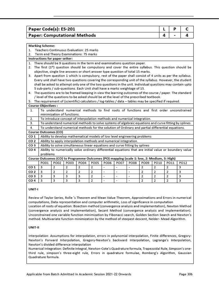 ece_syll | PDF | Numerical Analysis | C++