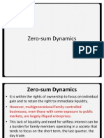 Zero Sum Dynamics