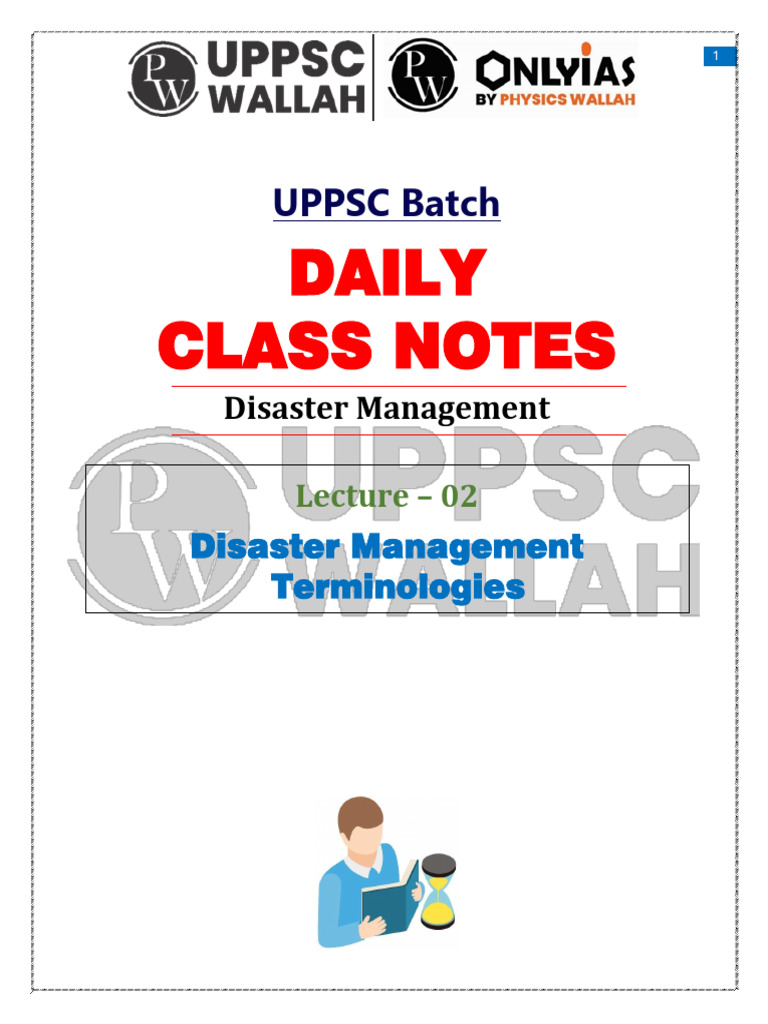 Disaster Management Terms Guide | PDF | Natural Disasters | Emergency ...