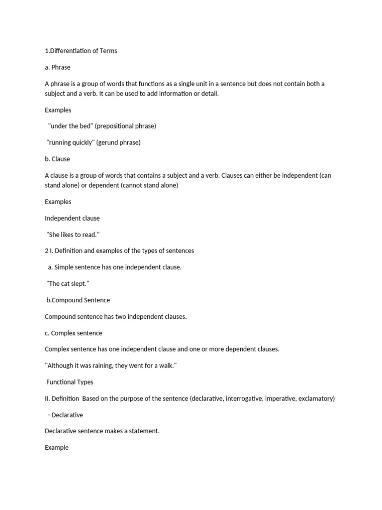 Grammar and Phonetics Overview | PDF | Sentence (Linguistics) | Word