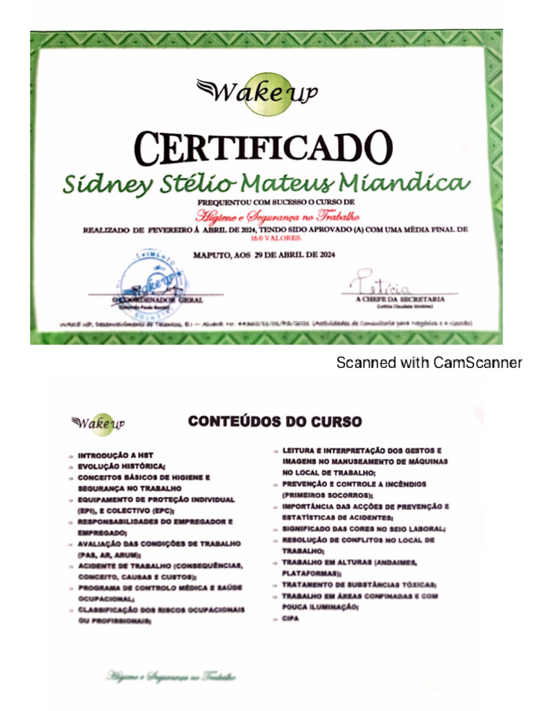 Certificado HST | PDF