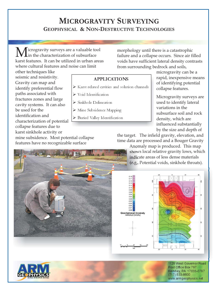 ARM_Microgravity | PDF | Sinkhole | Earth Sciences