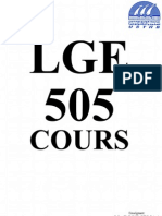 LGE505 Cours