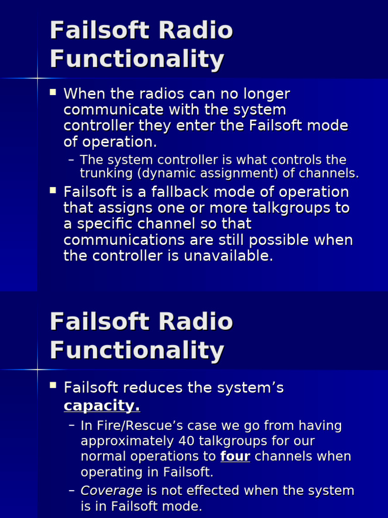 Failsoft Radio Functionality | PDF | Computer Science | Wireless