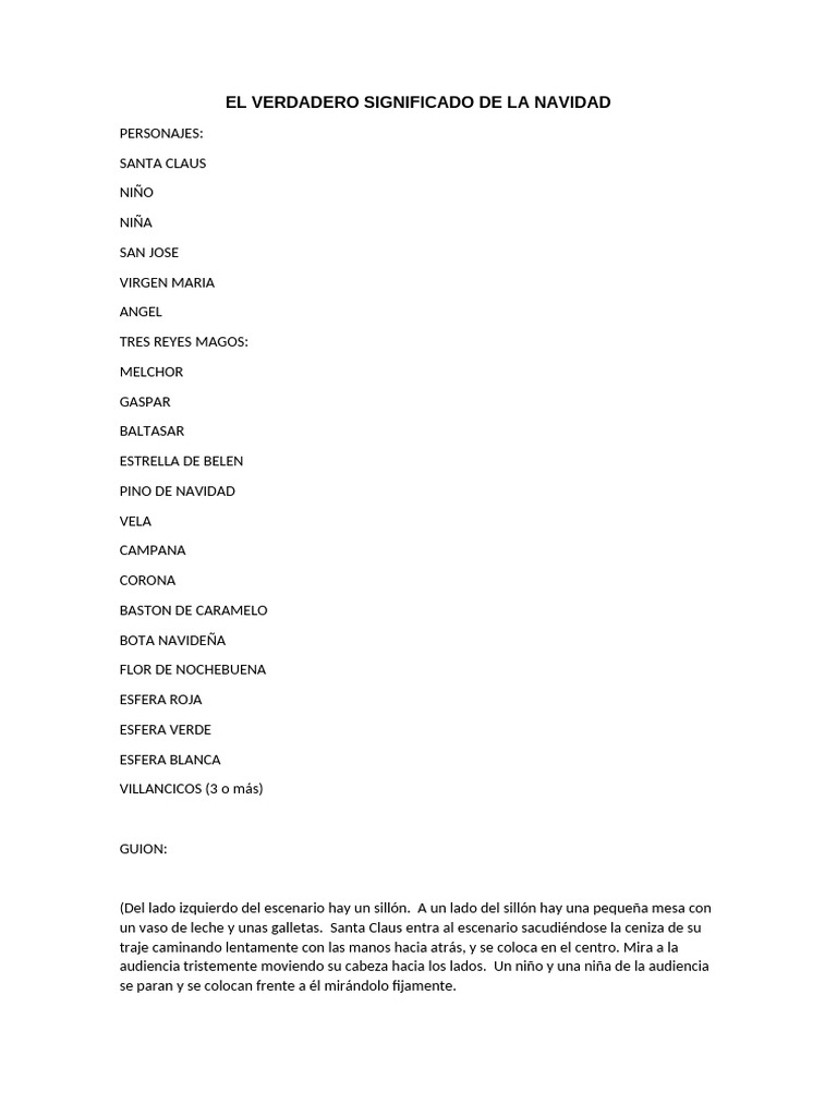 El Verdadero Significado de La Navidad | PDF | Navidad | Papá Noel