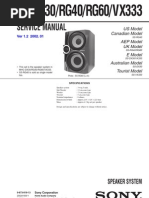 Download SONY SS-DX30 RG40 RG60 VX333 SERVICE MANUAL VER 12 200201 9-873-818-13 by Vila Caraiman SN81804394 doc pdf