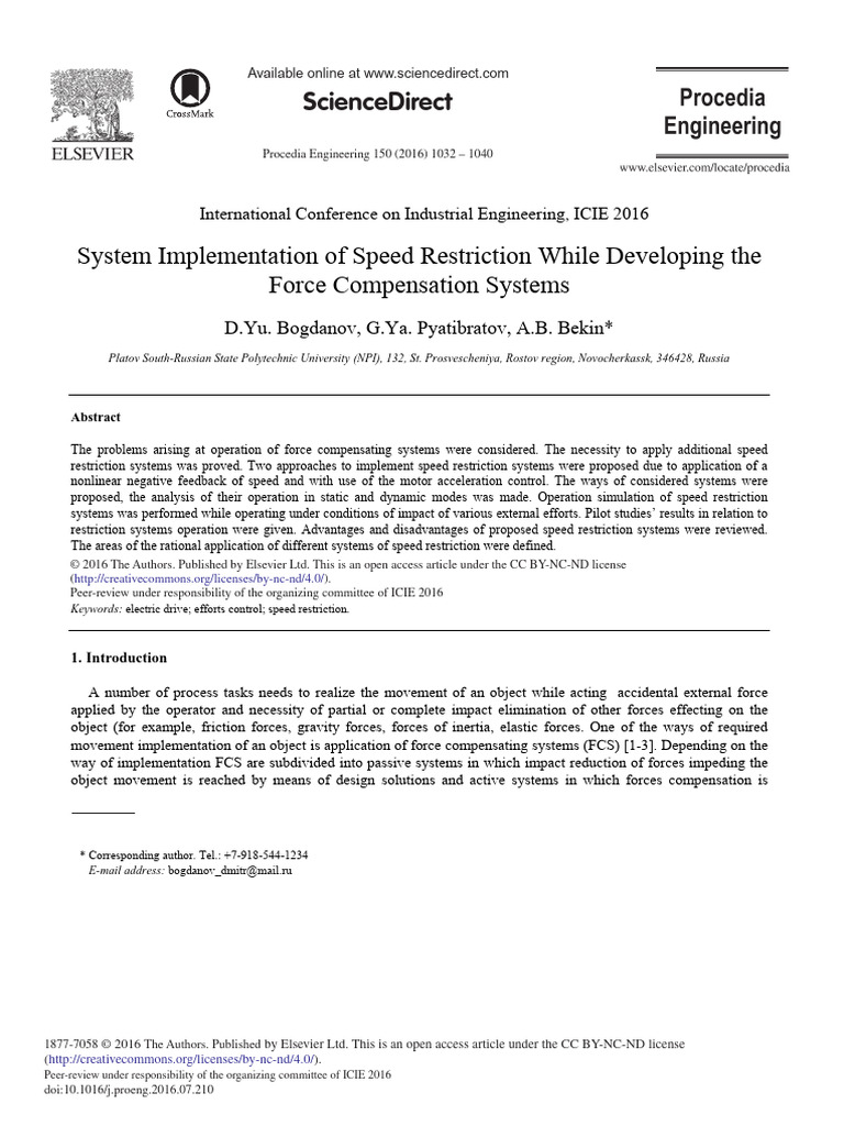 System Implementation of Speed Restriction While Developin 2016 ...