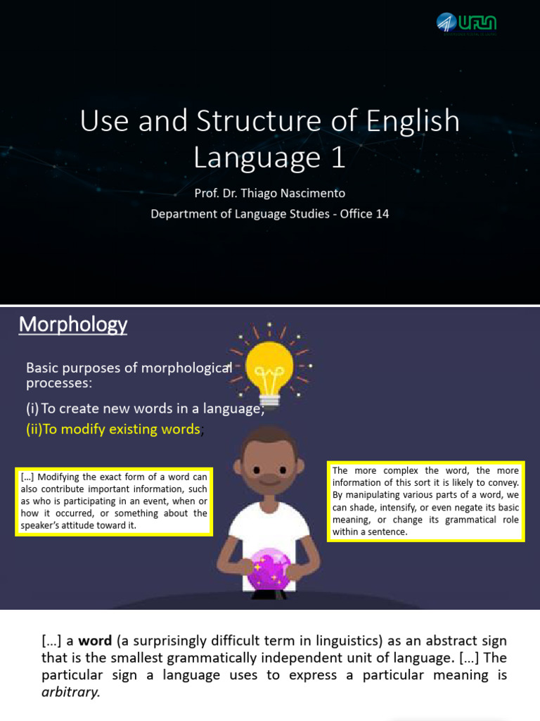 Word Formation - Use and Structure of English Language | PDF ...