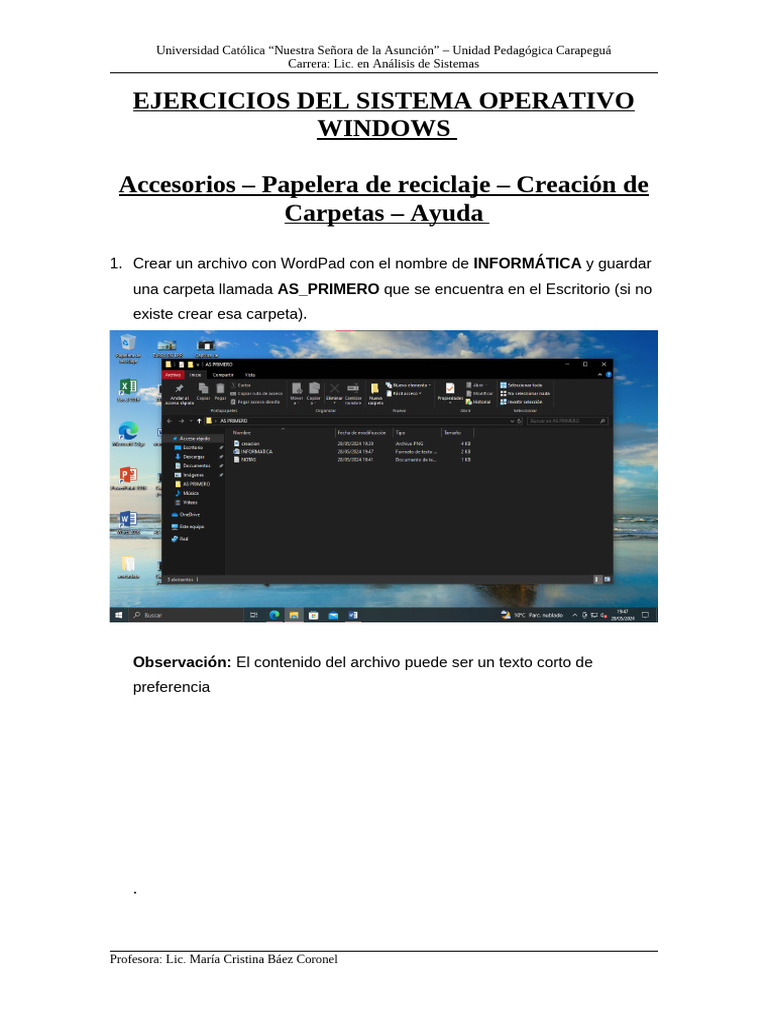 Ejercicios Prácticos de Windows y Sistemas Numéricos | PDF | Archivo de ...