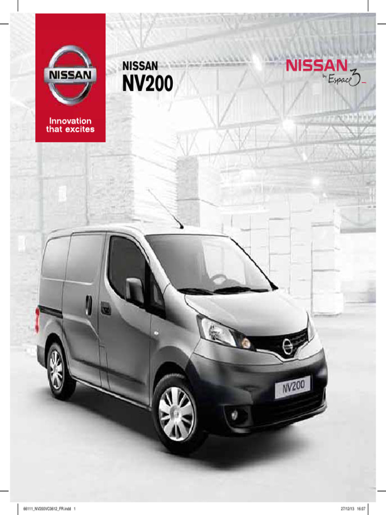 Dimensions compactes du Nissan NV200 | PDF | iPhone | Application