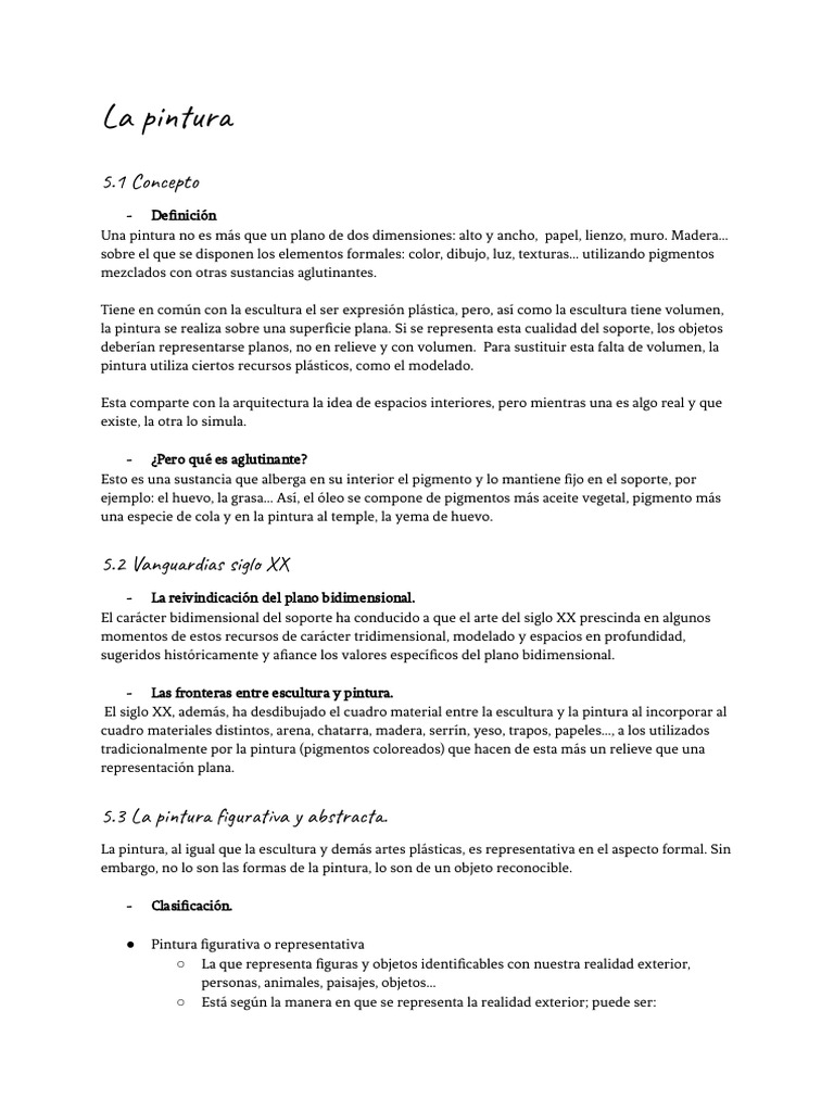 Introducción, La Pintura | PDF | Pinturas | Arte abstracto