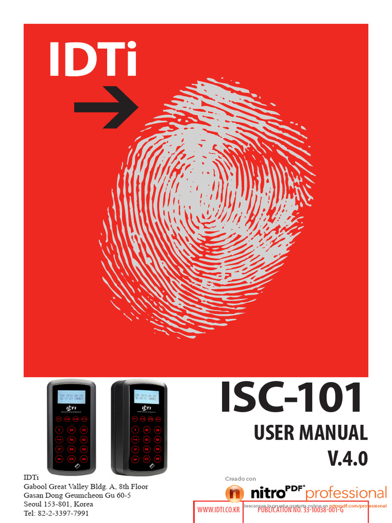 ISC-101 User Manual V4.0 Guide | PDF | Personal Identification Number ...