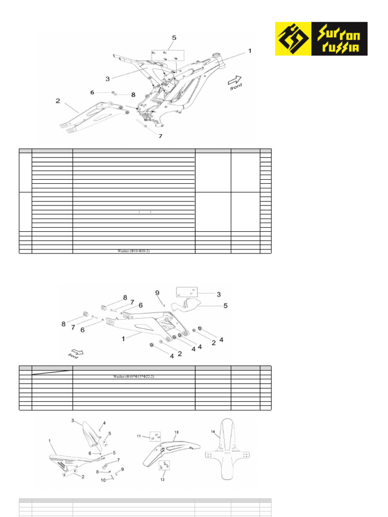 Surron Light Bee X Parts Catalog | PDF | Screw | Wheel